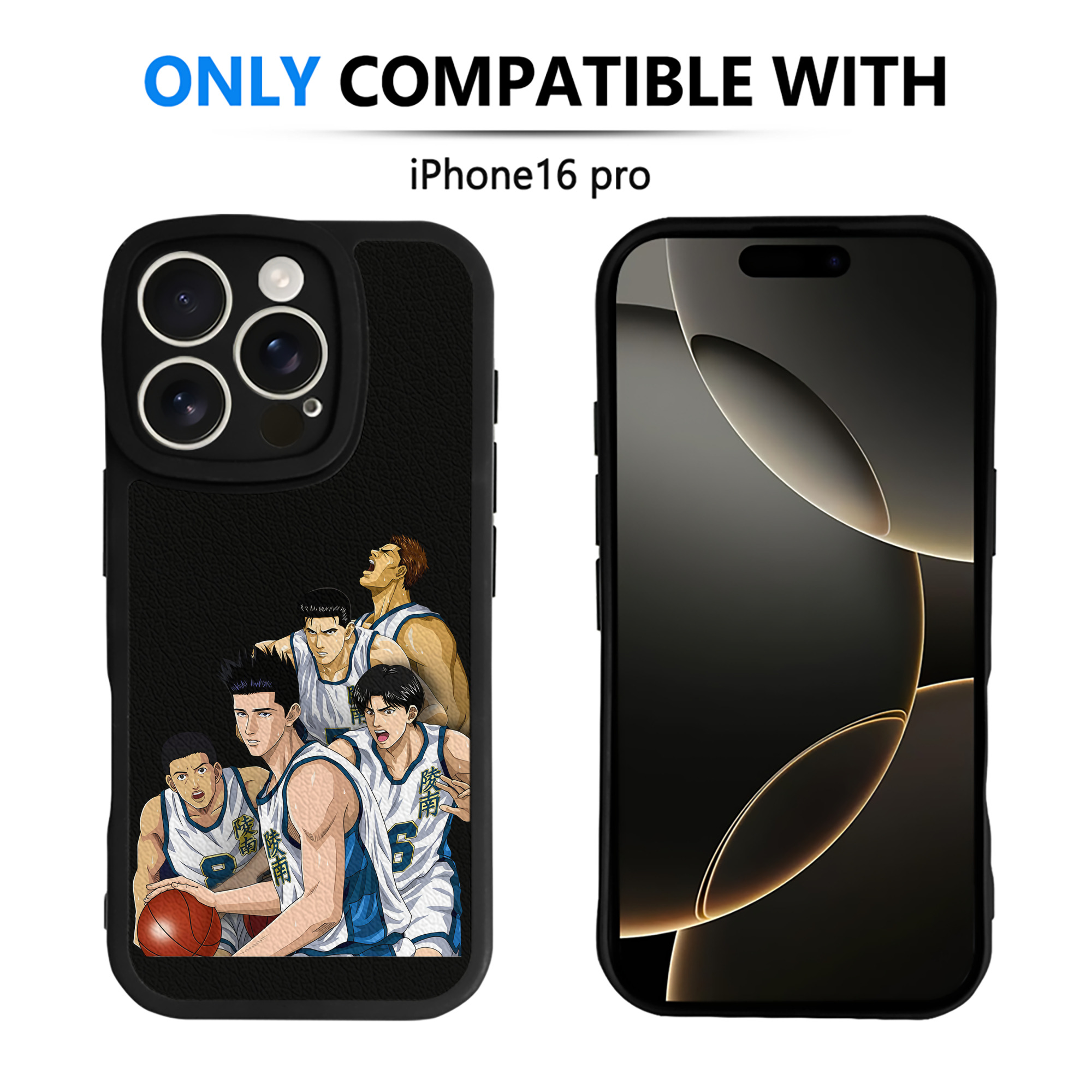 （画像用） SLAM DUNK／スラムダンク 【iPhone 16シリーズ対応】シリコンスマホケース（レザー調） 材質：シリコン